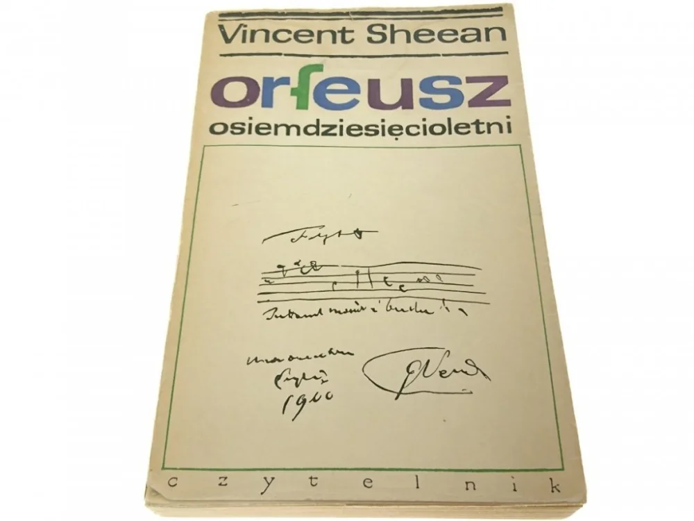 Cena promocyjna ORFEUSZ OSIEMDZIESIĘCIOLETNI - Vincent Sheean