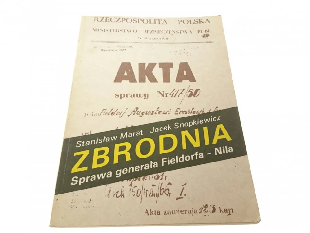 Zamów dziś ZBRODNIA. SPRAWA GENERAŁA FIELDORFA-NILA