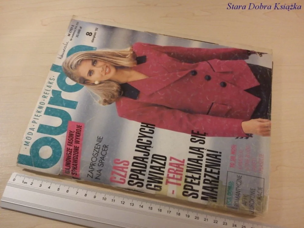 BURDA z kompletem wykroi 8/1992 Oferta