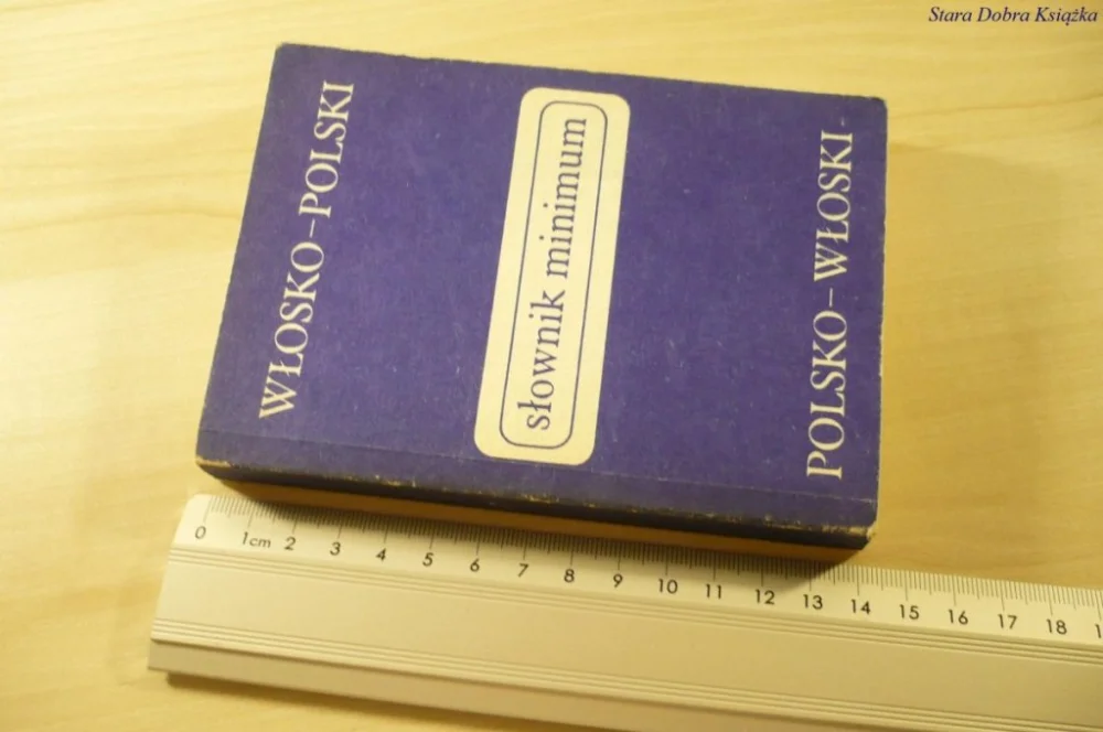 SŁOWNIK MINIMUM. WŁOSKO-POLSKI; POLSKO-WŁOSKI 1983 Ostatnie sztuki