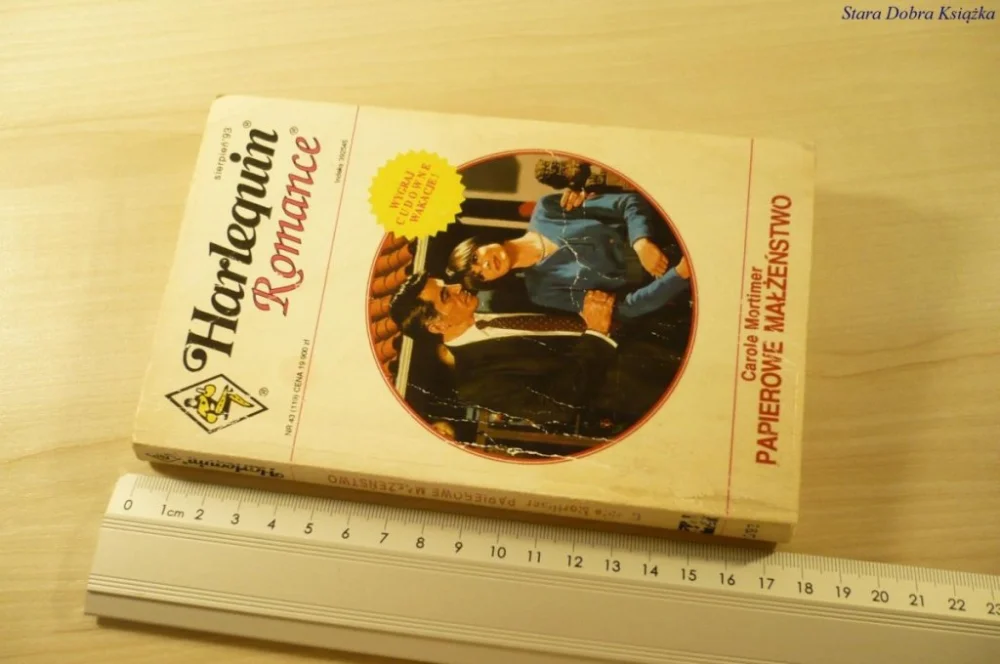Bestseller PAPIEROWE MAŁŻEŃSTWO - Carole Mortimer (1993)
