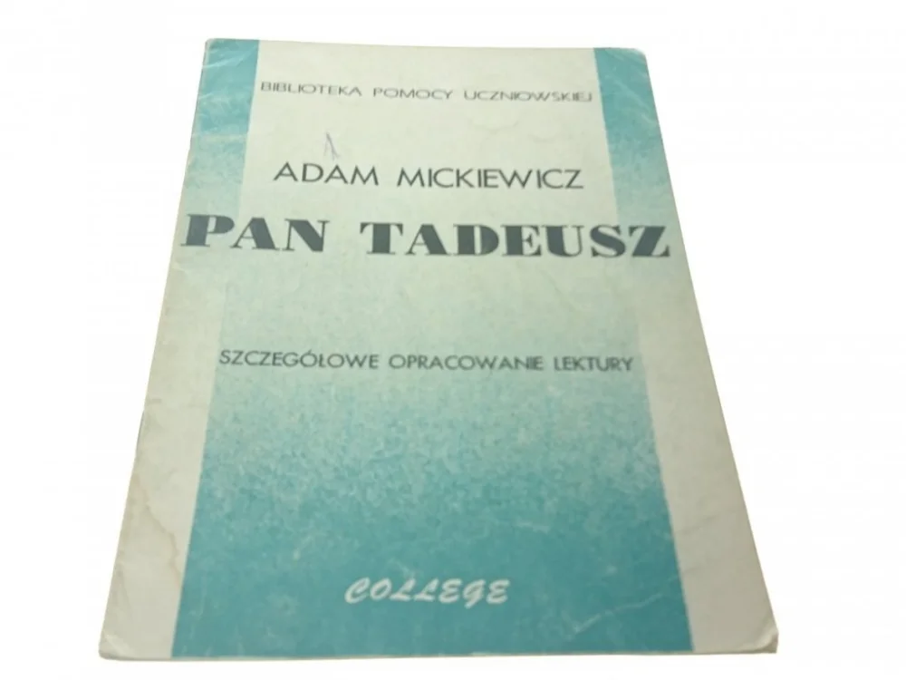 PAN TADEUSZ. ADAM MICKIEWICZ - Majewska (1992) Tani