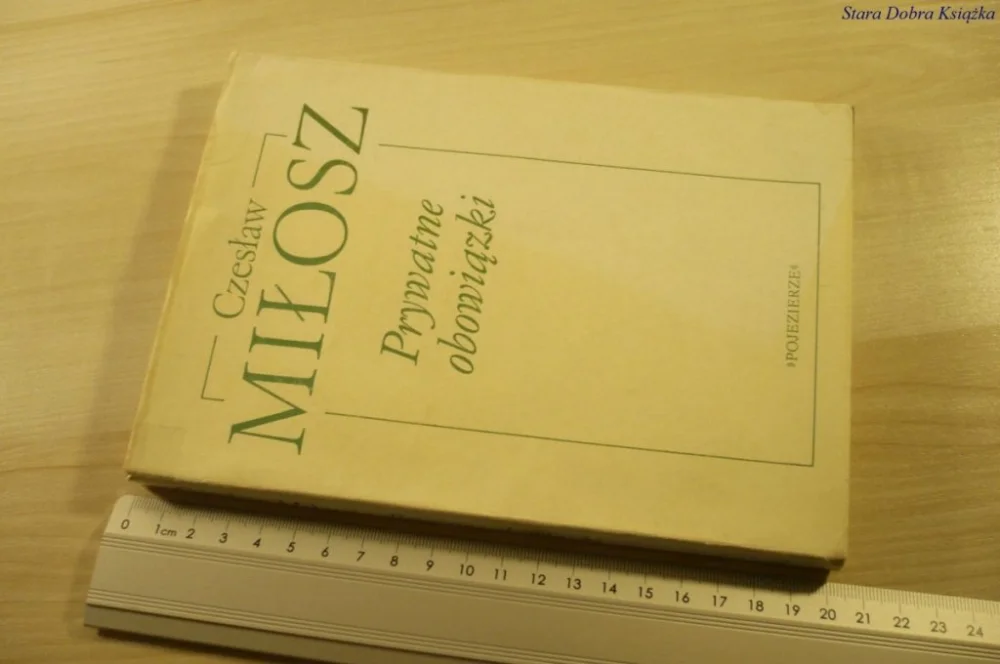PRYWATNE OBOWIĄZKI - Czesław Miłosz (1990) Zamów teraz