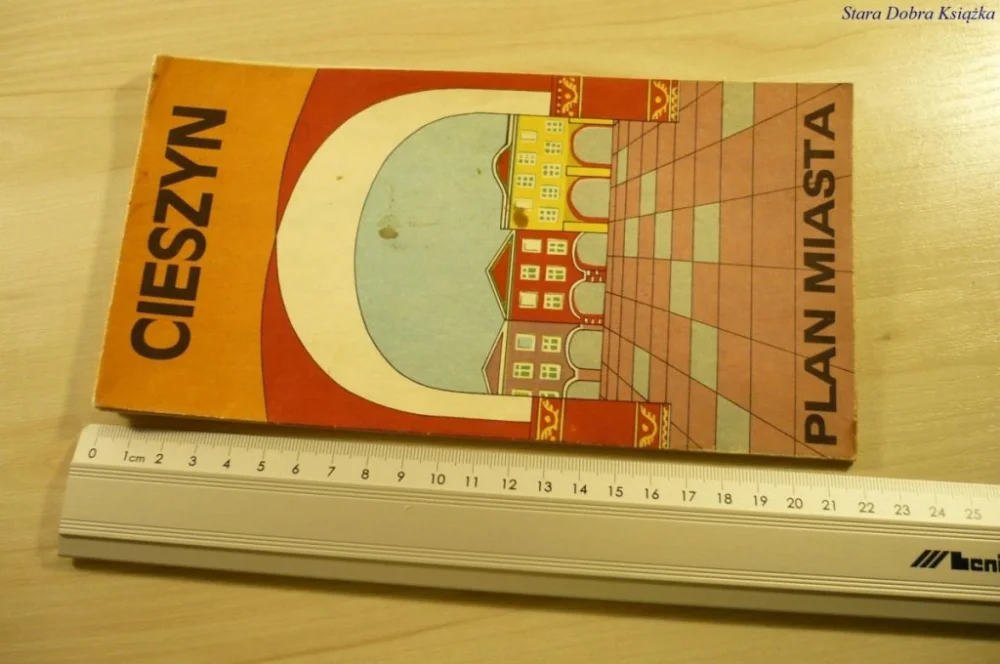 Popularny CIESZYN. PLAN MIASTA (1977)