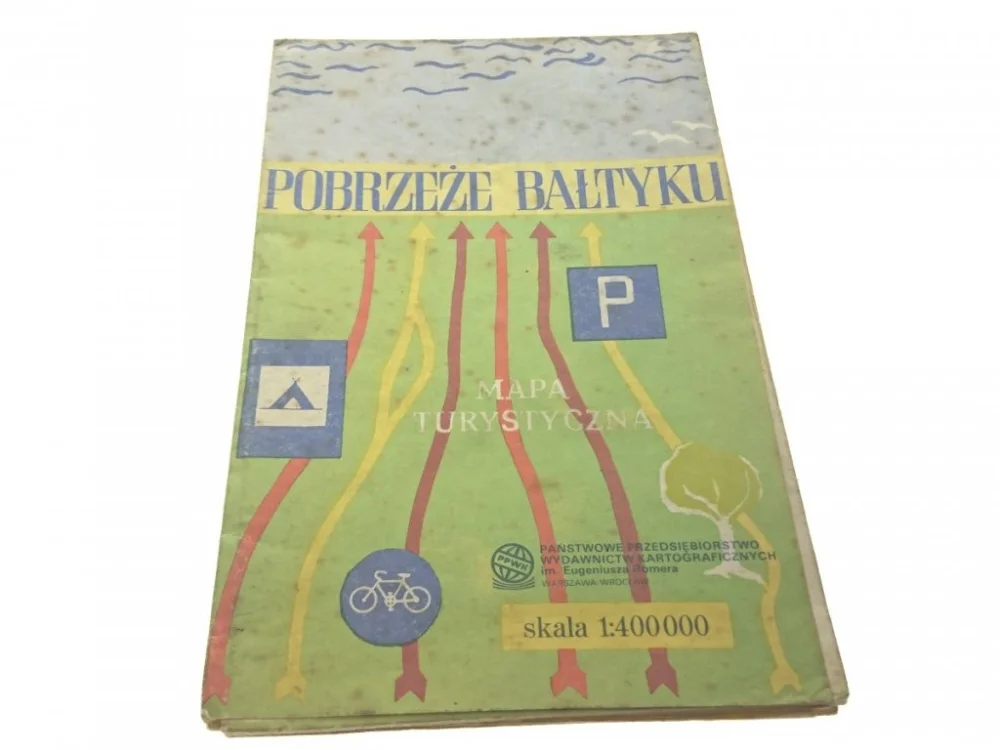 POBRZEŻE BAŁTYKU. MAPA TURYSTYCZNA (1972) Premium