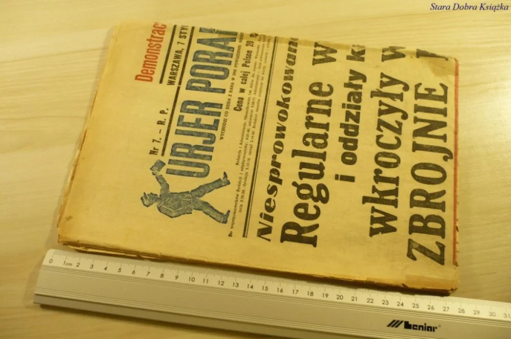 Szybka wysyłka KURIER PORANNY. WARSZAWA 7 STYCZNIA 1939