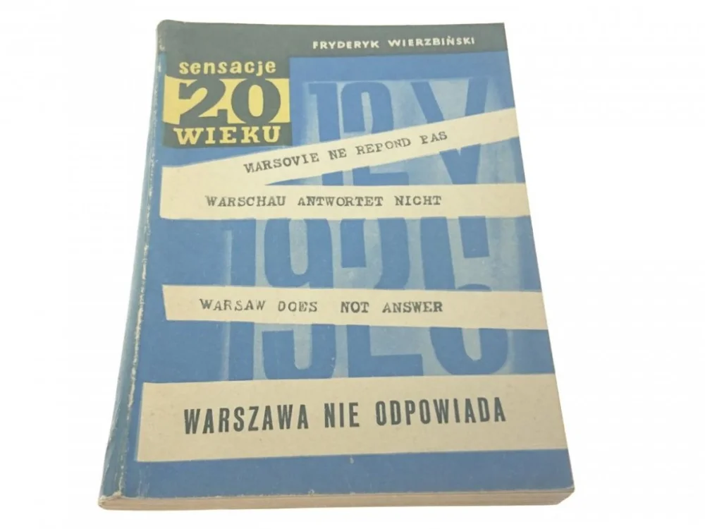 Zniżka WARSZAWA NIE ODPOWIADA - Fryderyk Wierzbiński 1960