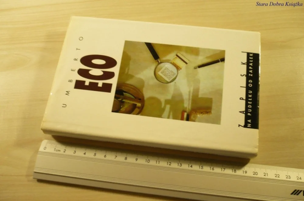Wyjątkowa oferta ZAPISKI NA PUDEŁKU OD ZAPAŁEK - Umberto Eco (1993)