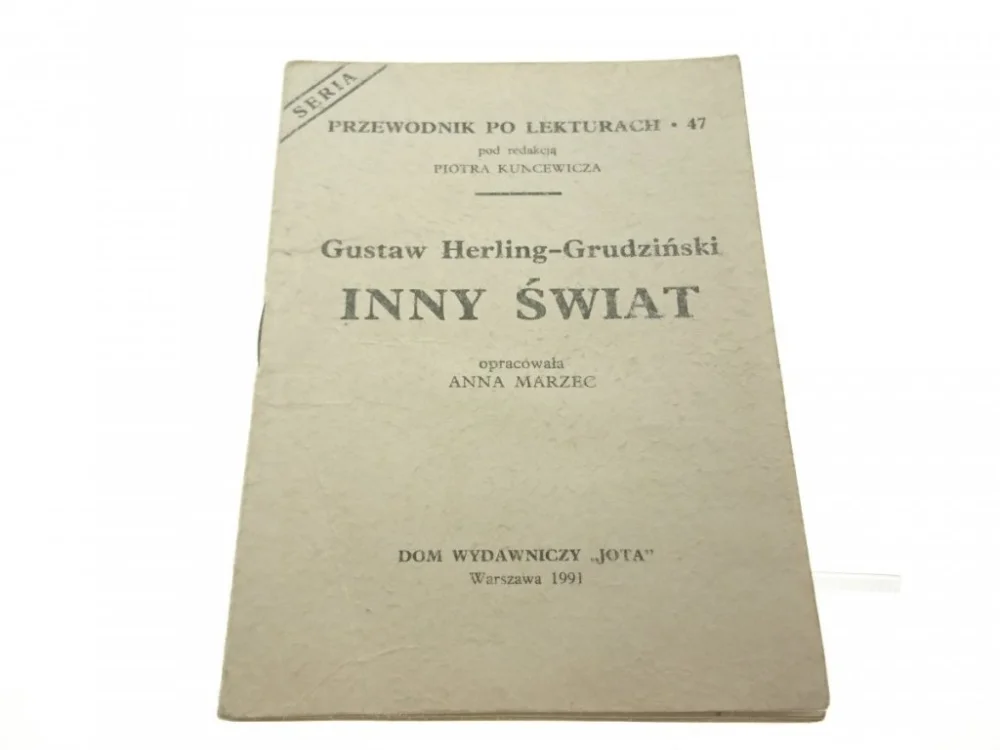 INNY ŚWIAT. G. HERLING-GRUDZIŃSKI - Marzec (1991) Zamów teraz