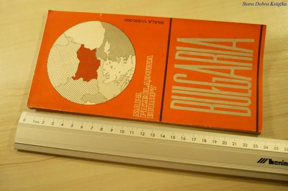 Promocja MAPA PRZEGLĄDOWA EUROPY. BUŁGARIA (1985)