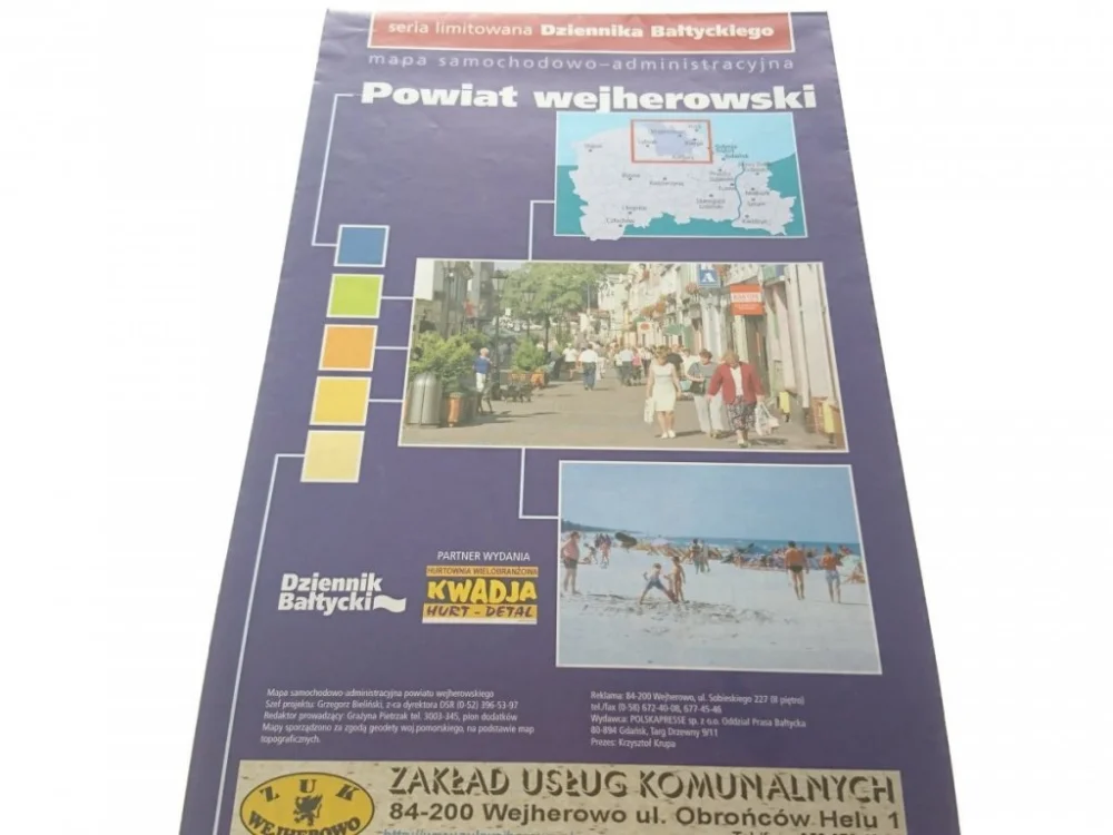 MAPA SAMOCHODOWO-ADMNISTRACYJNA POWIAT WEJHEROWSKI Bezpieczna płatność