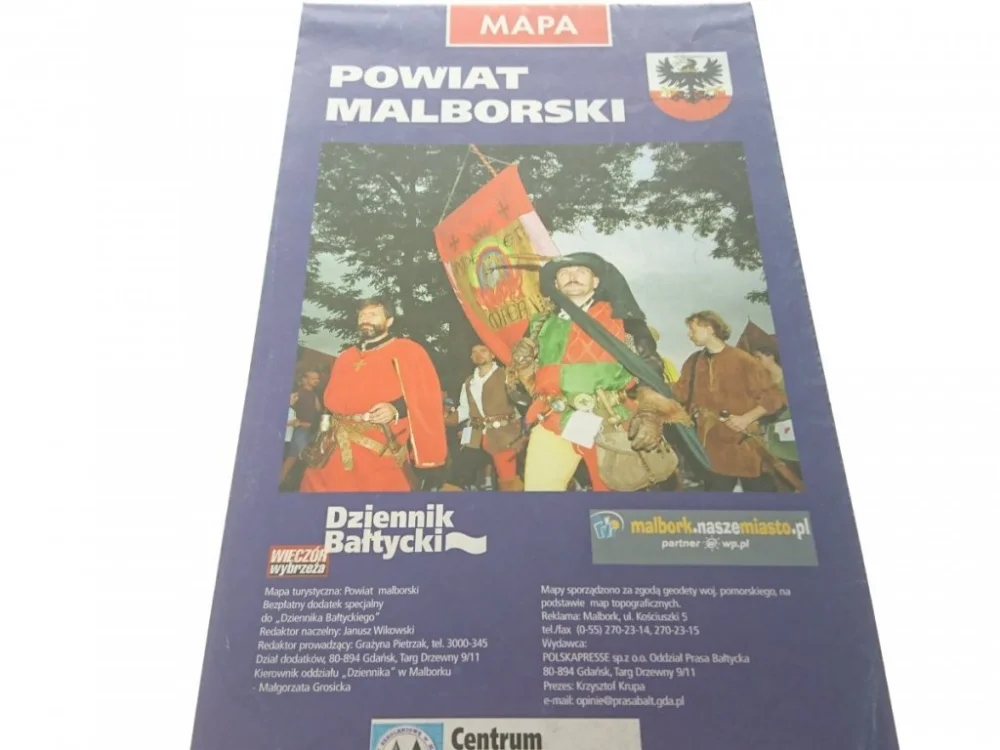 POWIAT MALBORSKI, MAPA Z OGŁOSZENIAMI Niska cena
