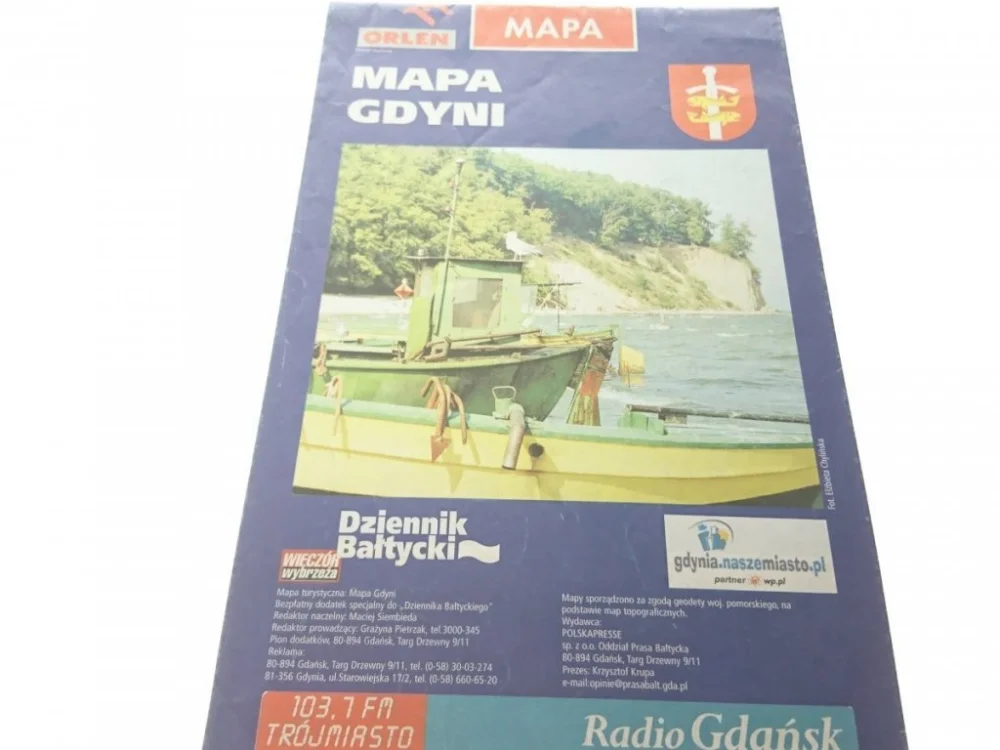 MAPA GDYNI, MAPA Z OGŁOSZENIAMI Tani