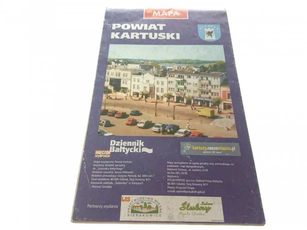 Nowość POWIAT KARTUSKI. MAPA Z OGŁOSZENIAMI