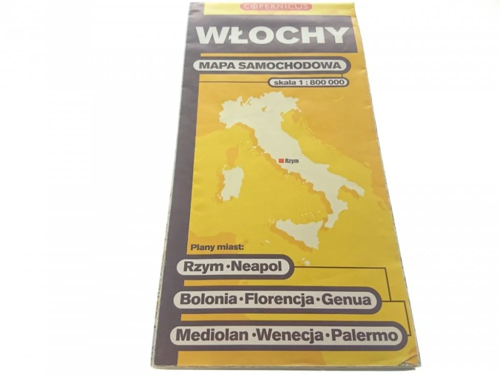 WŁOCHY. MAPA SAMOCHODOWA (2002) Tani