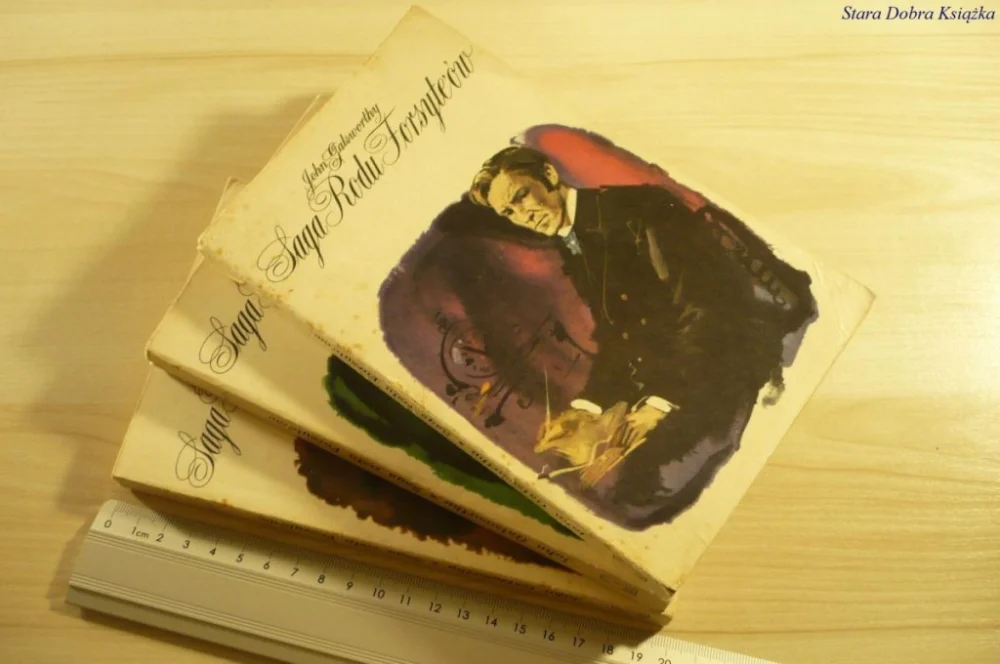 Łatwy zwrot SAGA RODU FORSYTE'ÓW TOMY 1-3 John Galsworthy 1972