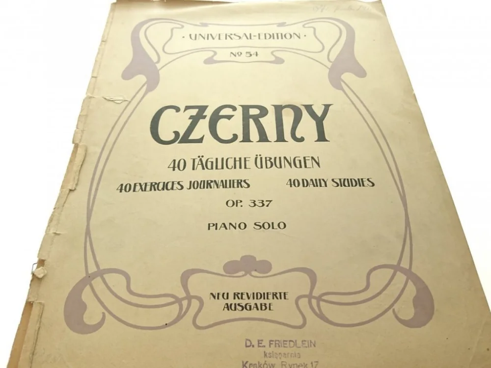 Tylko dziś 40 TAGLICHE UBUNGEN OP. 337 - Czerny