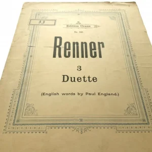 3 DUETTE OP.2 - Max Renner Obniżka ceny