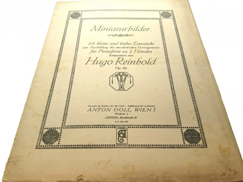 MINIATURBILDER OP. 39 - Hugo Reinhold Bezpieczne zakupy