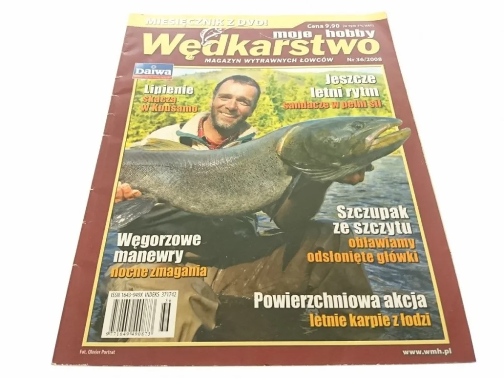 Najlepsza cena MOJE HOBBY WĘDKARSTWO NR 36/2008 BEZ PŁYTY DVD