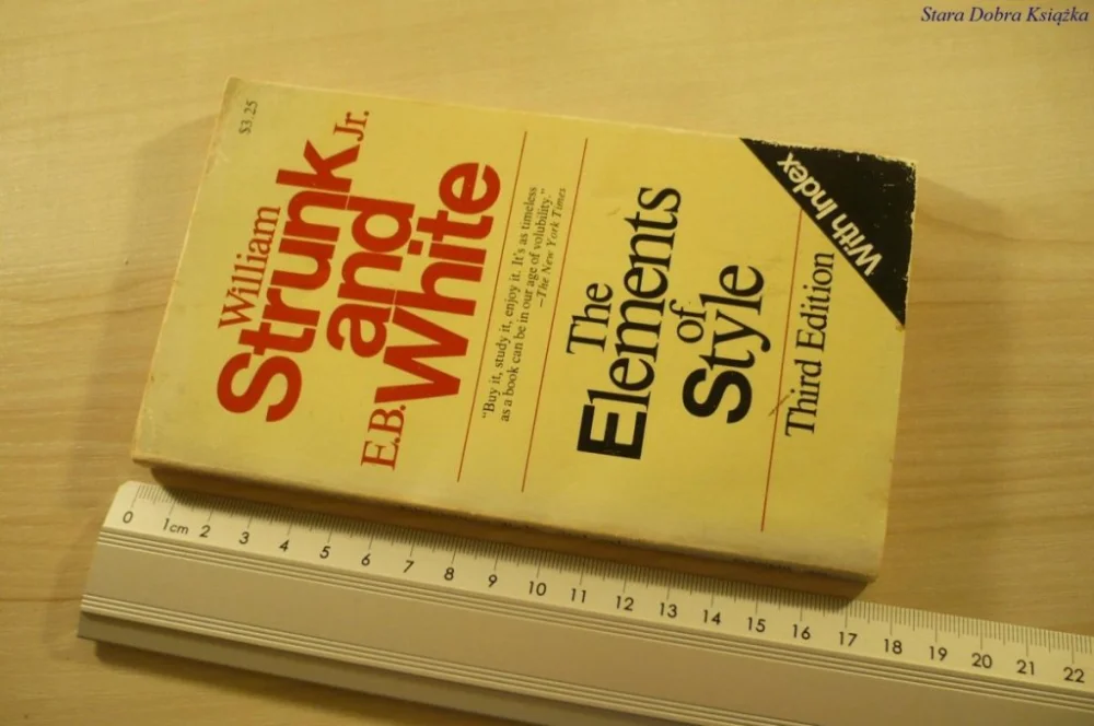 Hit cenowy THE ELEMENTS OF STYLE - Strunk (1979)