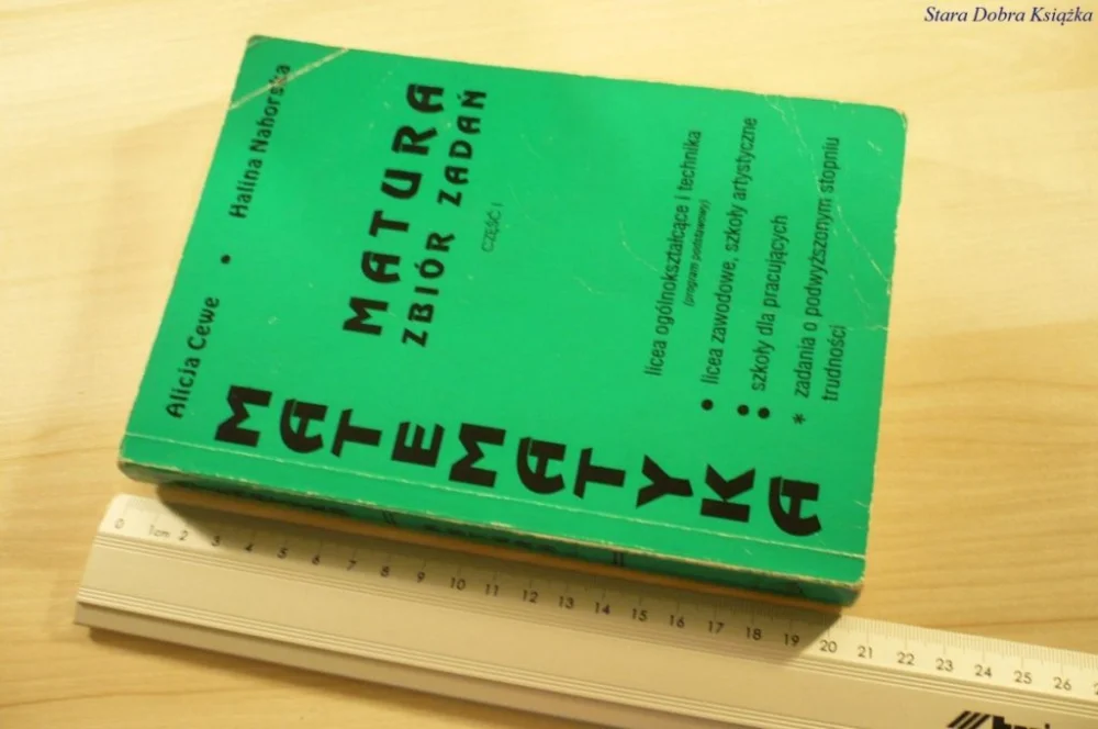 MATEMATYKA. MATURA ZBIÓR ZADAŃ CZĘŚĆ I (1994) Zniżka