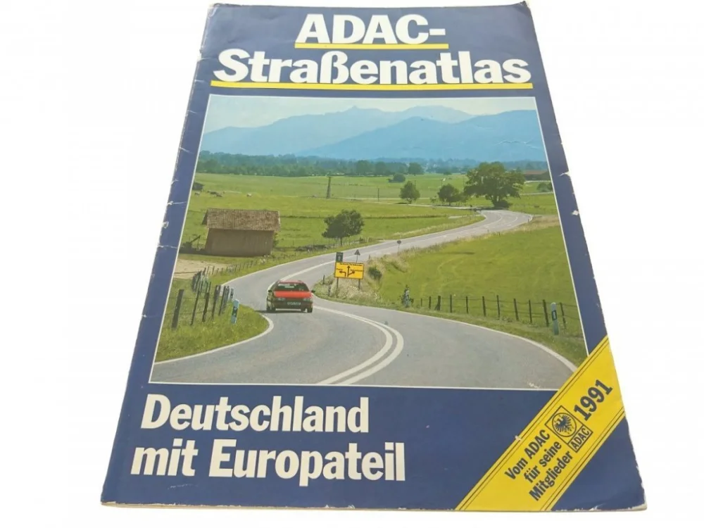 ADAC-STRASSENATLAS. DEUTCHLAND MIT EUROPATEIL 1991 Bestseller