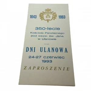 350-LECIE KOŚCIOŁA PARAFIALNEGO POD WEZW. ŚW. JANA Ograniczona ilość