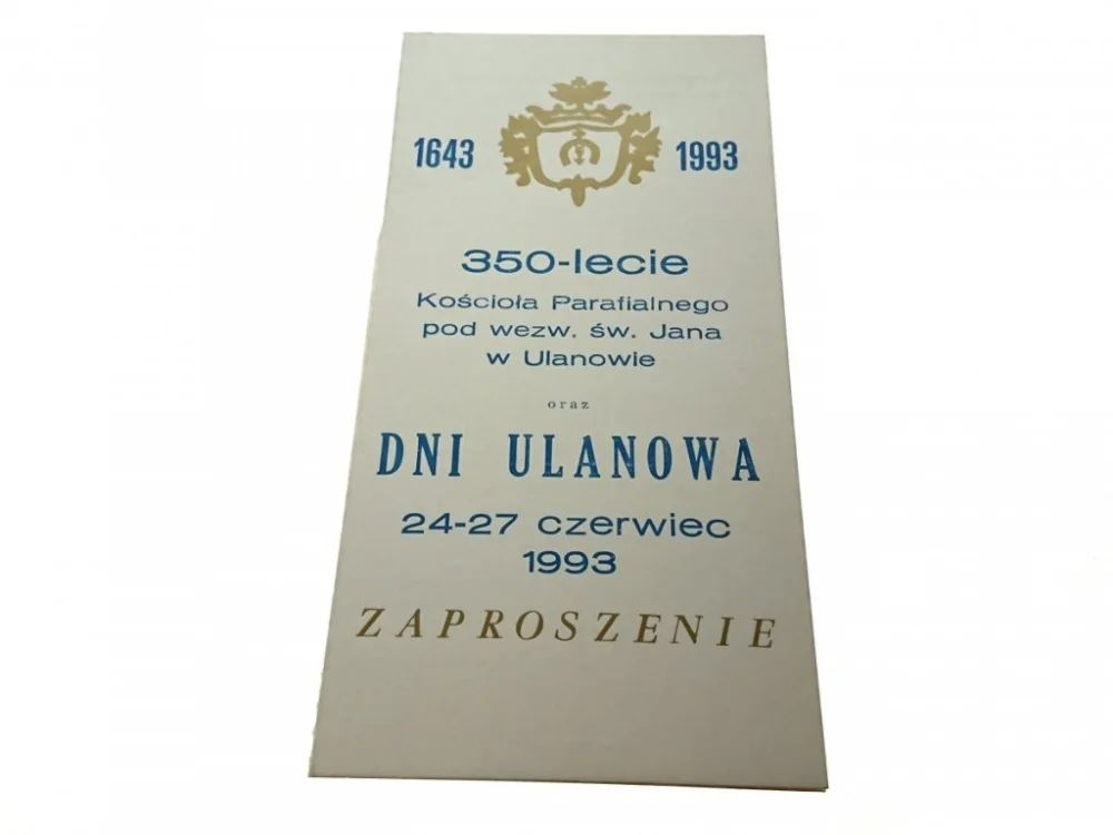 350-LECIE KOŚCIOŁA PARAFIALNEGO POD WEZW. ŚW. JANA Ograniczona ilość