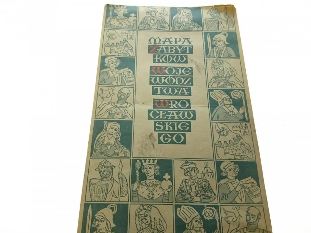 MAPA ZABYTKÓW WOJEWÓDZTWA WROCŁAWSKIEGO 1967 Dodaj do koszyka