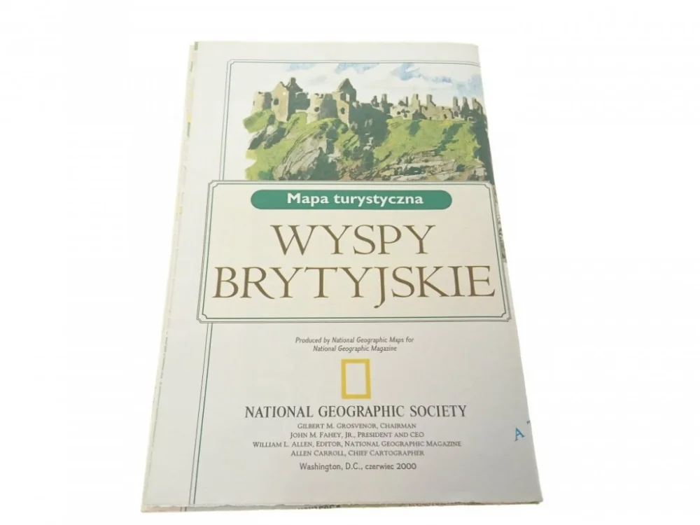 WYSPY BRYTYJSKIE. MAPA TURYSTYCZNA2000 Wysoka jakość