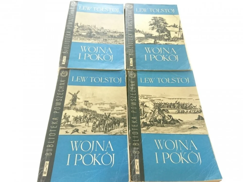Szybka dostawa WOJNA I POKÓJ TOMY OD 1 DO 4 - Lew Tołstoj 1962