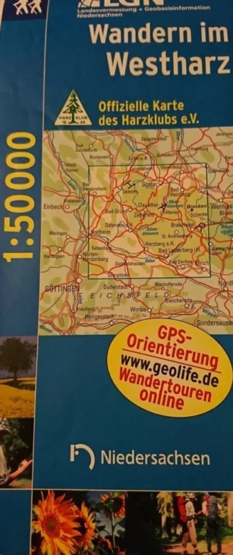 WANDERN IM WESTHARZ 1: 50 000 Tani