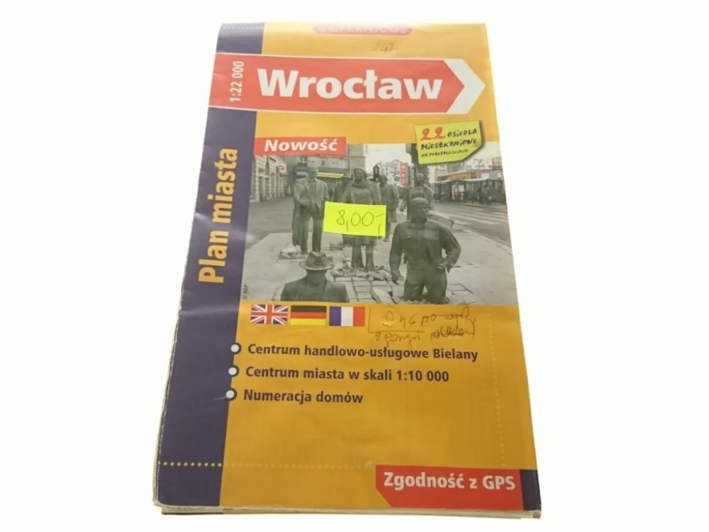 Kup online WROCŁAW. PLAN MIASTA 1 : 22 000