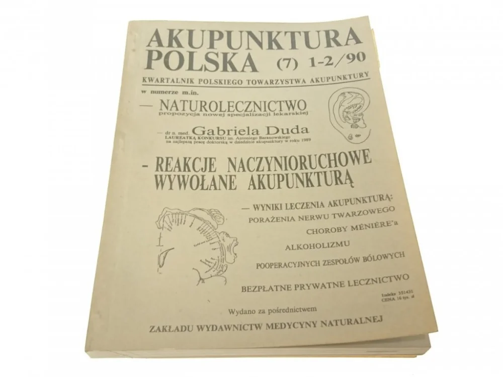 AKUPUNKTURA POLSKA (7) 1-2/90 WYBRANE ZAGADNIENIA Obniżka ceny
