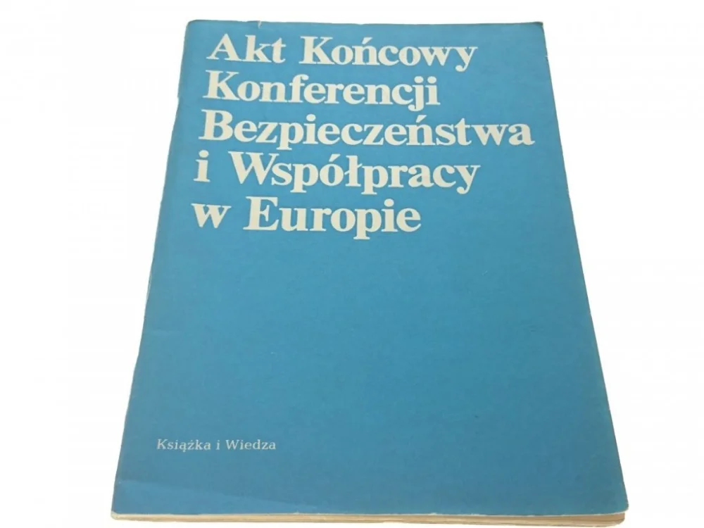 Tani AKT KOŃCOWY KONFERENCJI BEZPIECZEŃSTWA... 1980