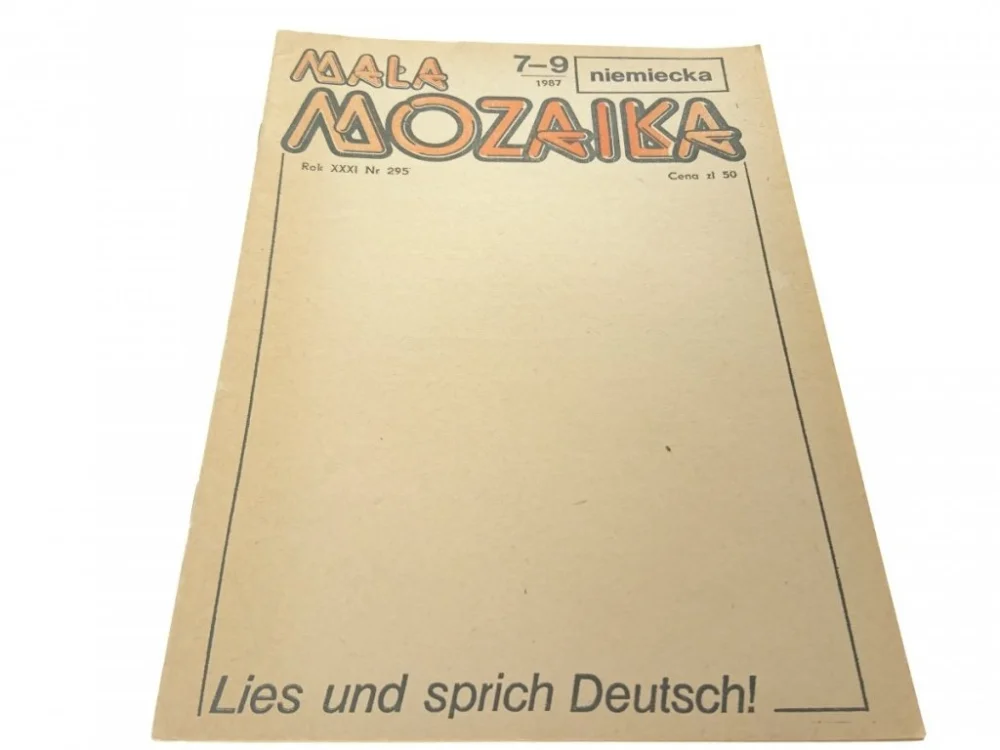Ograniczona ilość MAŁA MOZAIKA NIEMIECKA NR 7-9-1987