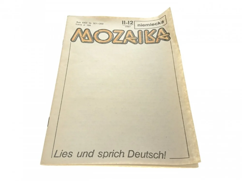 Nowy MAŁA MOZAIKA NIEMIECKA NR 11-12-1987