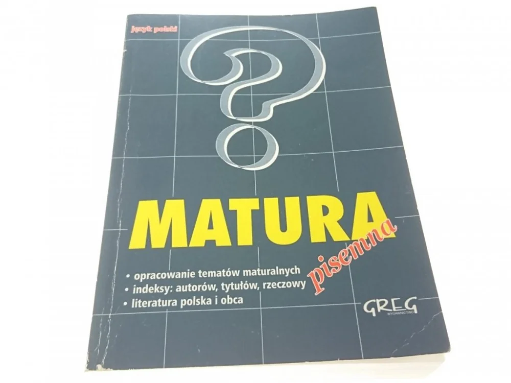 Tylko dziś JĘZYK POLSKI. MATURA PISEMNA - Stopka 1999