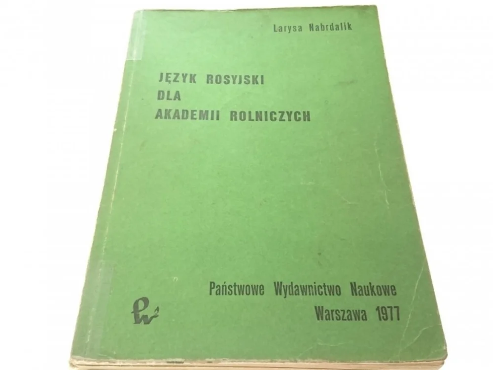 Zamów dziś JĘZYK ROSYJSKI DLA AKADEMII ROLNICZYCH - Nabrdalik
