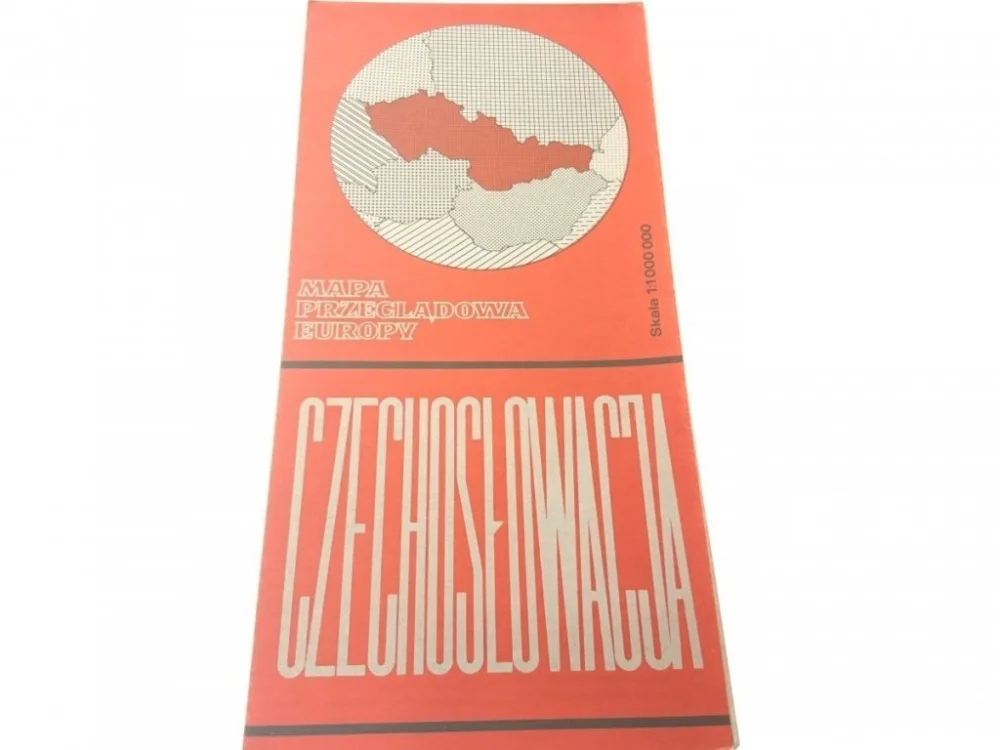 CZECHOSŁOWACJA. MAPA PRZEGLĄDOWA EUROPY 1981 Hit cenowy