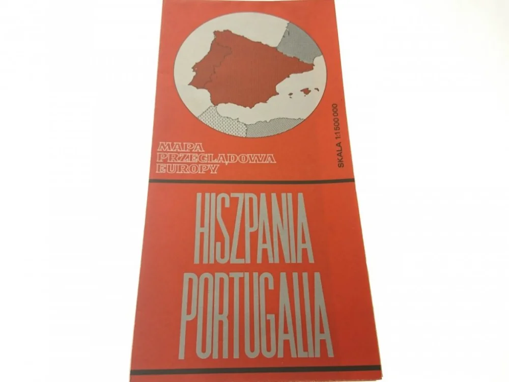 Bezpieczne zakupy HISZPANIA PORTUGALIA. MAPA PRZEGLĄDOWA EUROPY 1976