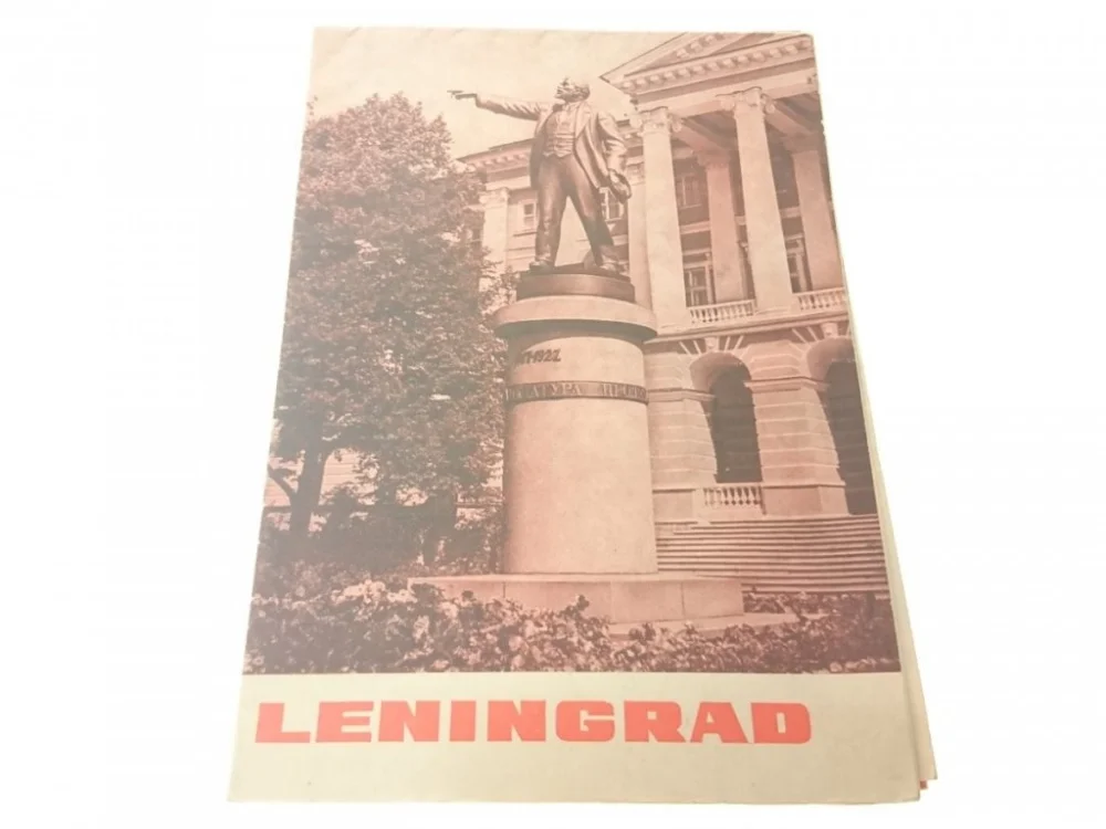 Niska cena LENINGRAD. ROZKŁADANA BROSZURA W JĘZ. NIEMIECKIM