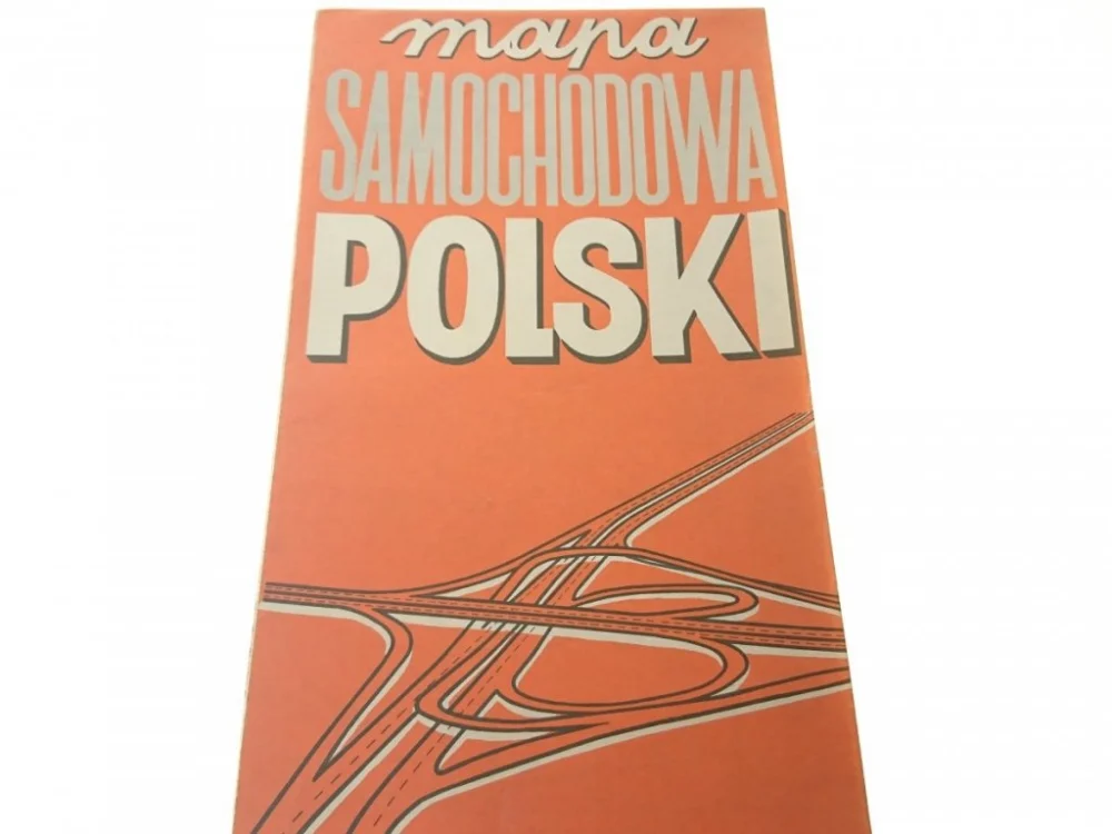 Dostępne od ręki MAPA SAMOCHODOWA POLSKI 1984