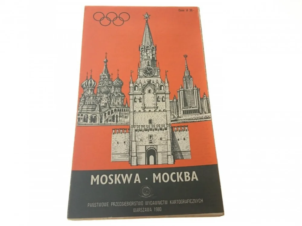 Ostatnie sztuki MOSKWA 1980 MAPA