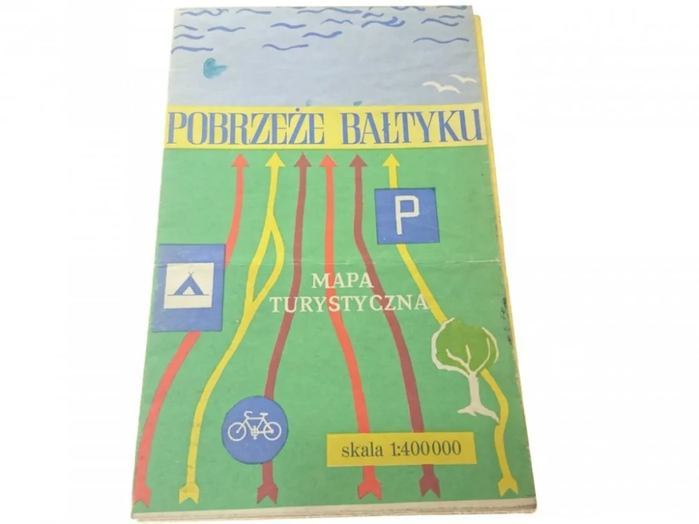 Tylko dziś POBRZEŻE BAŁTYKU. MAPA TURYSTYCZNA 1980