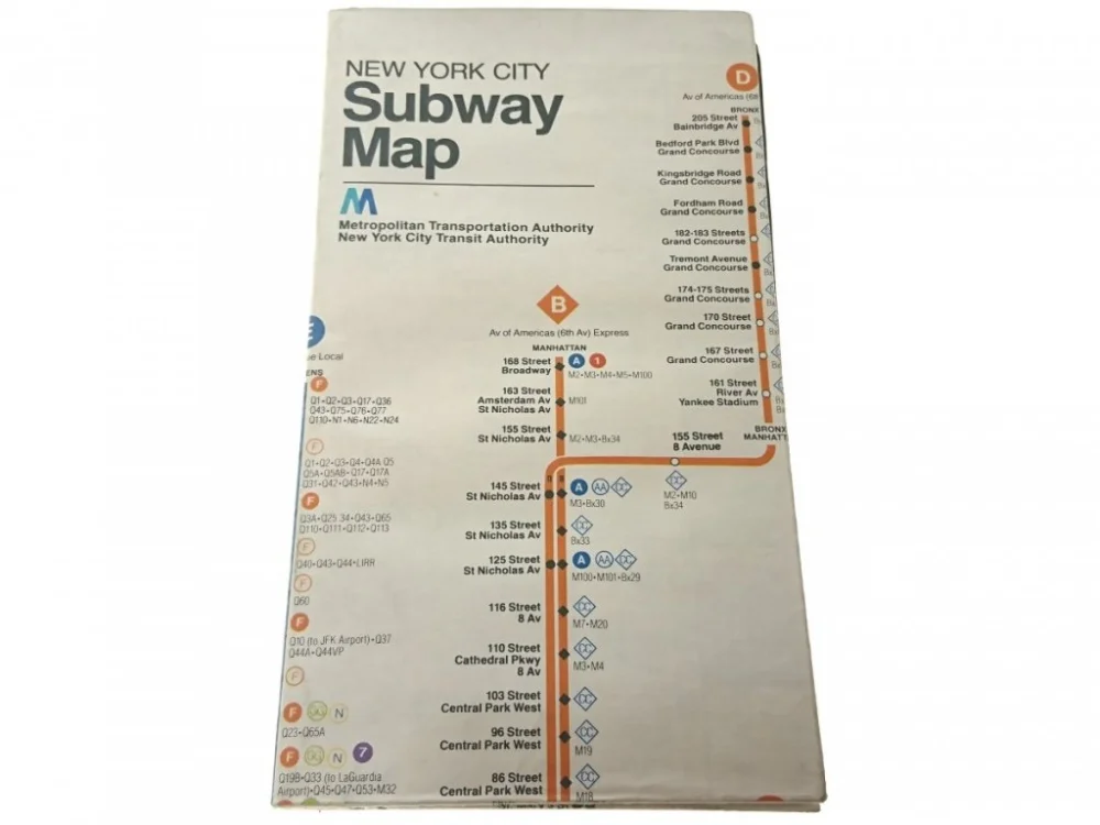 NEW YORK CITY SUBWAY MAP Oferta