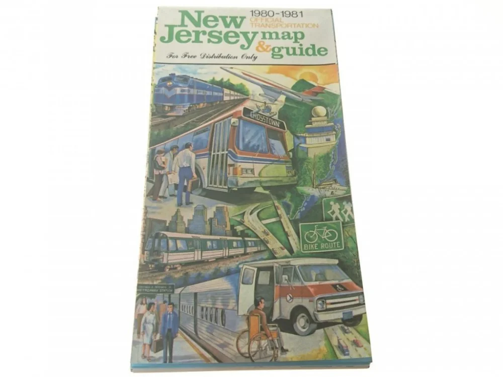 NEW JERSEY MAP AND GUIDE. OFFICIAL TRANSPORTATION Okazja