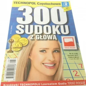 300 SUDOKU Z GŁOWĄ 8-2017 Hit sprzedaży