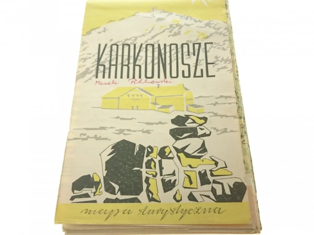 KARKONOSZE. MAPA TURYSTYCZNA 1964 Taniej